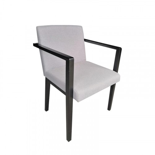 LC-051GY 灰色实木软包餐椅